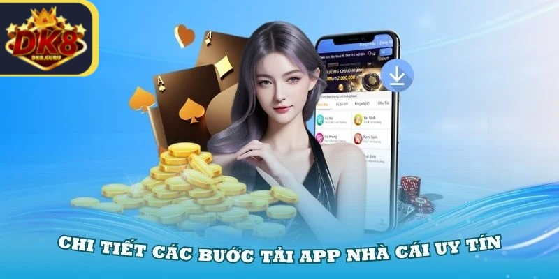 Thao tác tải app DK8 trên hệ điều hành Android vô cùng dễ dàng